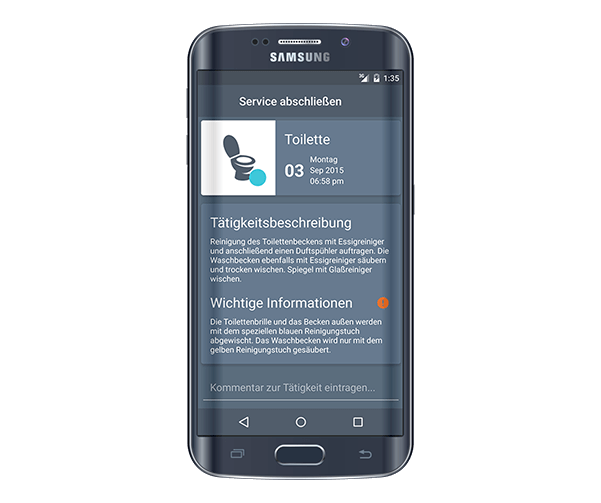 Bild der Kleenup App